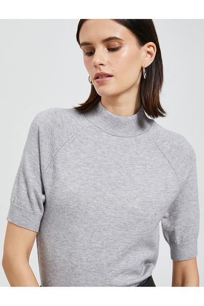 Koton Half Turtleneck Sweater Knitwear Short Sleeve