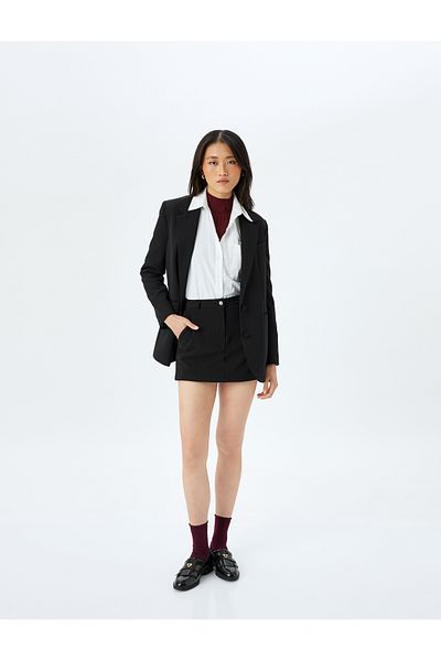 Koton Fusta scurtă mini cu buzunar slim fit