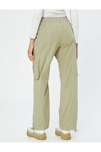Koton Kargo Paraşüt Pantolon Cep Detaylı Beli Bağcıklı