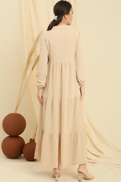 By Saygı Μακρύ φόρεμα Hijab με γιακά