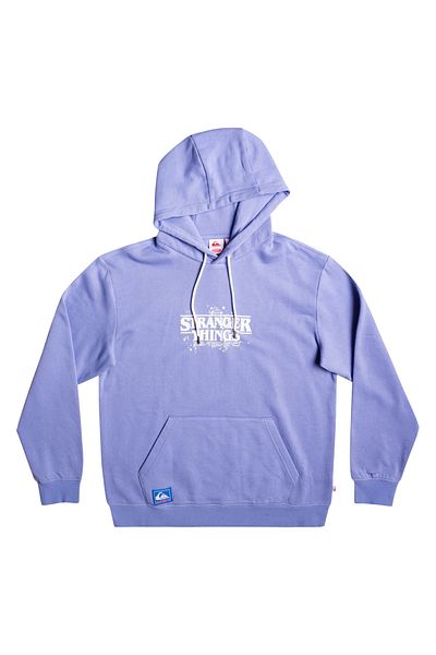 Quiksilver Men's Sweatshirt Official Logo Purple Men's Sweatshirt Eqyft04726