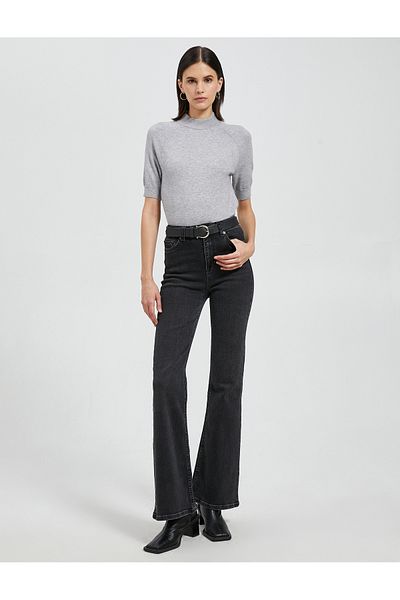 Koton Half Turtleneck Sweater Knitwear Short Sleeve