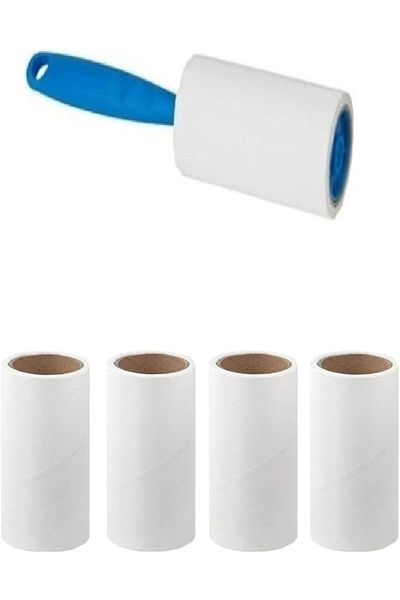STOREMAX Lvnmblya Set of 5 Sticky Rollers, Practical Feather and Dust Collector, 300 Sheets Capacity, Home and Ofi