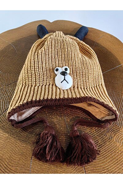 Kitti Boy's Kitty Fleece Beanie with Lace-Up Accessories - 4-8 Years 24130-10-017