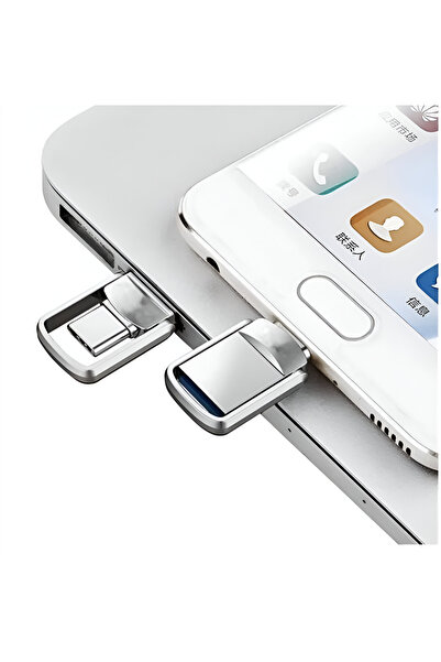Şıktek Telefon Flash Bellek 32 GB Type-C Bellek 3.2 USB Bellek Mini Metal Otg...