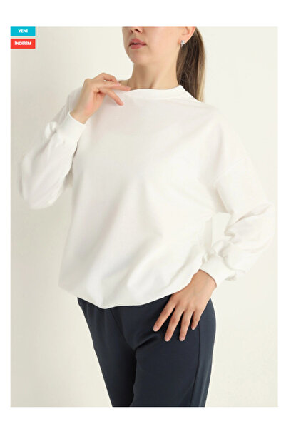 bgom Unisex Renkli Bisiklet Yaka Sweatshirt