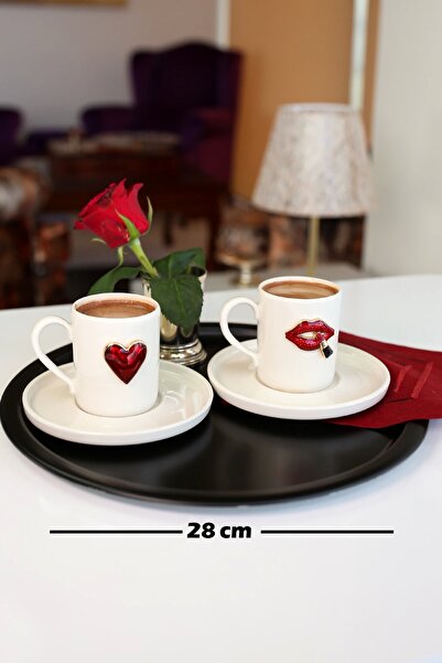 Ahinur Mutfak 28 cm Steel Matte Black Tray