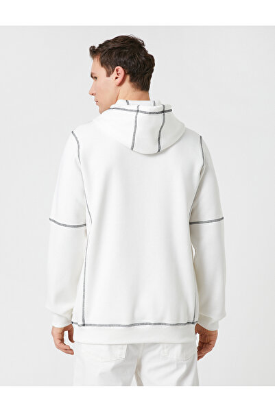 Koton Φούτερ με κουκούλα με λεπτομέρεια ραφής και μακρυμάνικο τσέπες