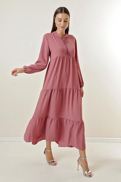 By Saygı Μακρύ φόρεμα Hijab με γιακά