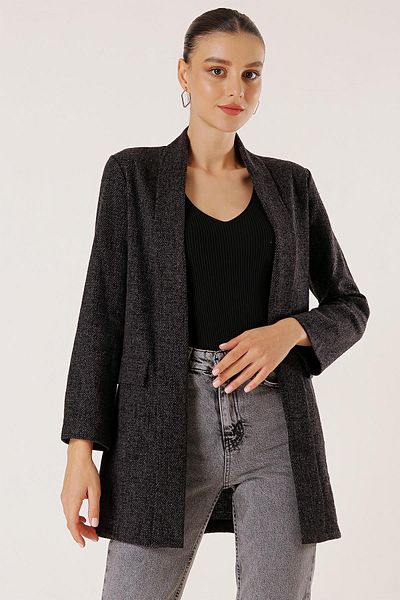 By Saygı Shawl Collar Fake Pocket Karyağdı Kachet Jacket