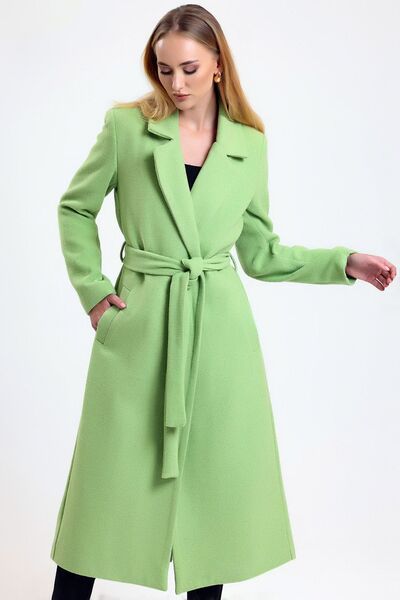 Vivika Kadın Ceket Yaka Kruvaze Astarlı Cepli Boş Kesim Geniş Kalıp Kapamasız...