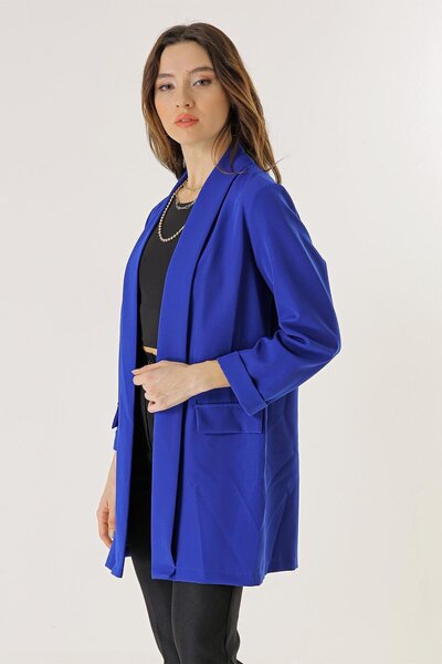 By Saygı Μακρύ μπουφάν Lycra με γιακά σάλι