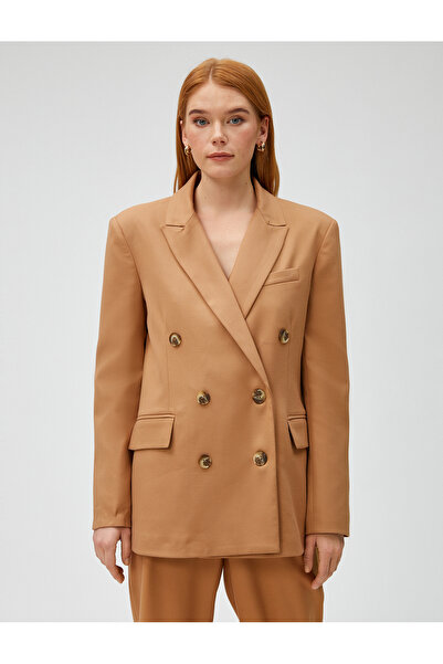 Koton Μπουφάν για κορίτσια Camel Feather 3WAK50229UW