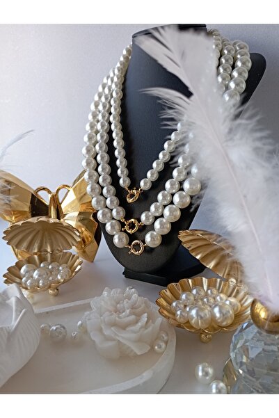 PD GRUP Inci Gemici Kilit Set Incili Gemici Kilitli Kolye Altın Takılan Kolye Ve Bileklik Kisiye Özel Harfli