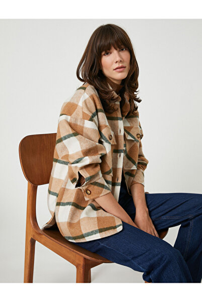 Koton X Şahika Ercümen - Cepli Düğmeli Oduncu Gömlek Ceket