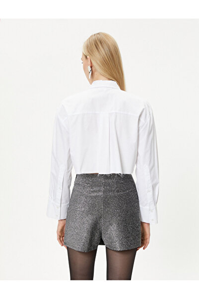 Koton Crop Stone ing, hosszú ujjú pamut - kézzel készített kollekció