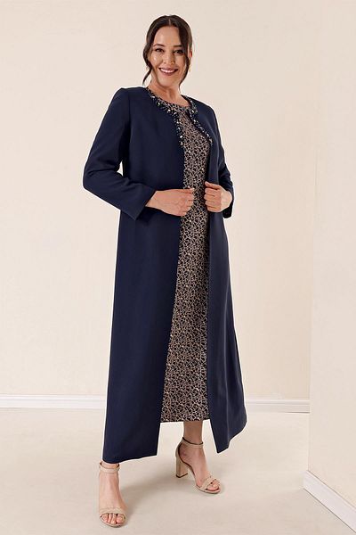 By Saygı Long Crepe Kaftan - Inner Dress and Lined, B.b.Team