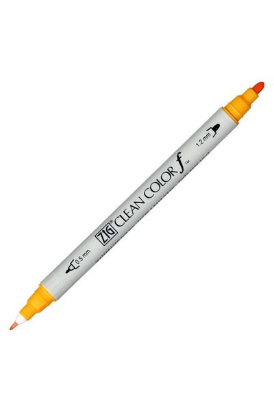 Zig Clean Color F Tcs-6000t 052 Bright Yellow Double Sided Pen