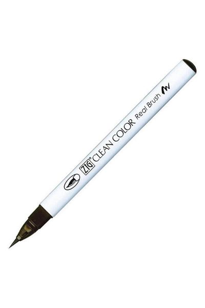 Zig Real Brush Rb-6000At 068 Dp Brown Brush Tip Pen