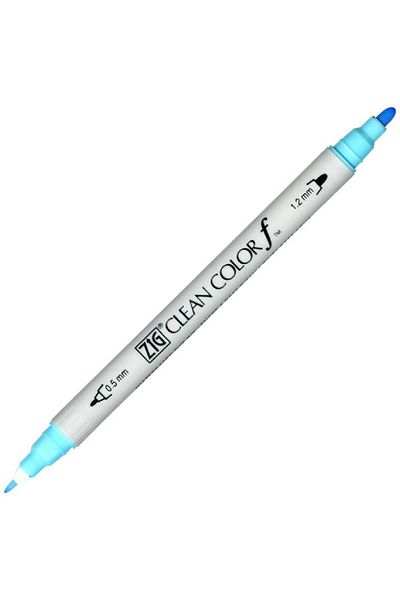 Zig Clean Color F Tcs-6000t 036 Light Blue Double Sided Pen