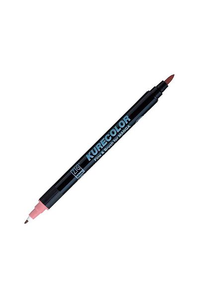 Zig Zıg Kurecolor Cartoonist Fine & Brush Marker Cnkc2200 Double Ended Manga and Graphic Marker No:262 Pale