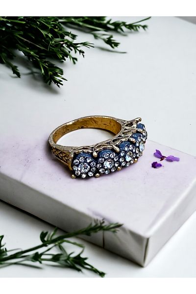FAYRA ACCESSORIES Diamond Mounted 5 Stone Ring