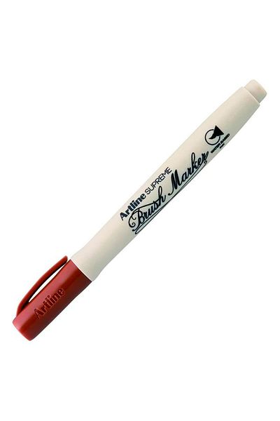 artline Supreme Brown Brush Tip Pen