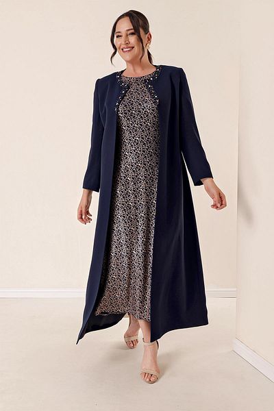 By Saygı Long Crepe Kaftan - Inner Dress and Lined, B.b.Team
