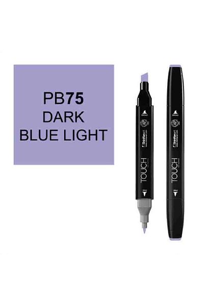 Touch Twin Pb75 Double Ended Marker Dark Blue Light