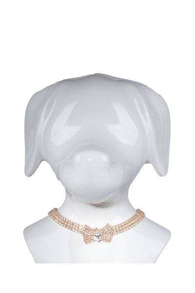 reyselstyle Gold Plated Zircon Stone Cat and Dog Collar