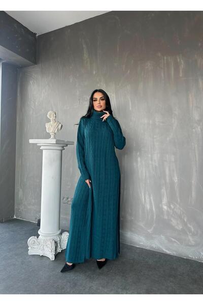 MAY MARA Women's Hair Knitting Detail Long Tunic 2 Pack Pants Suit