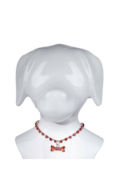reyselstyle Luxury Red Zircon Stone Cat and Dog Collar