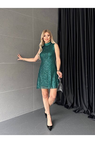 NEW STATION pulpayet arkadan bağlamalı elbise