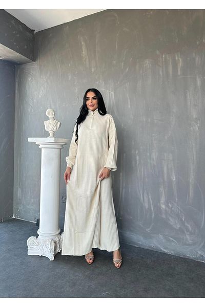 MAY MARA Women's 2-Piece Pants Suit with Long Tunics and Zipper Detail