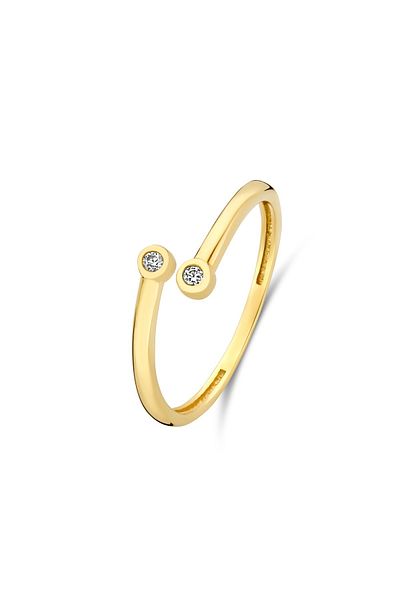 Beloro Jewels Monte Napoleone Stella 9 Karat Goldring mit Zirkonia Bo330035
