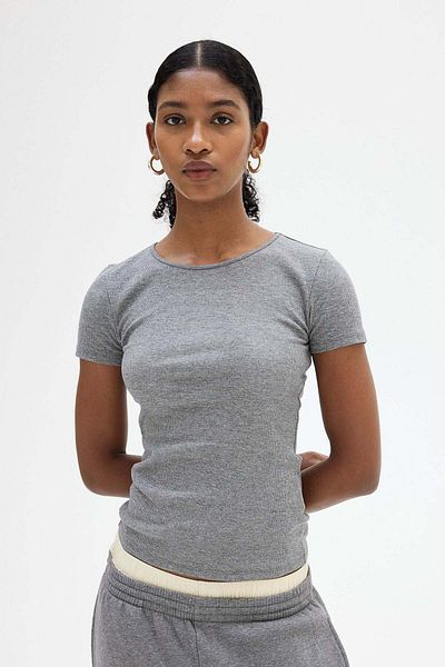 H&M Ribbed T-shirt