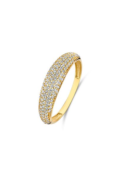 Beloro Jewels Monte Napoleone Stella 9 Karat Goldring mit Zirkonia Bo330032