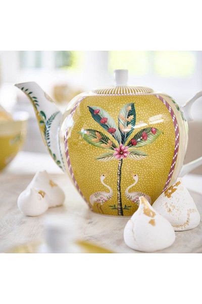 Pip Studio La Majorelle Yellow Porcelain Teapot 1600 ml