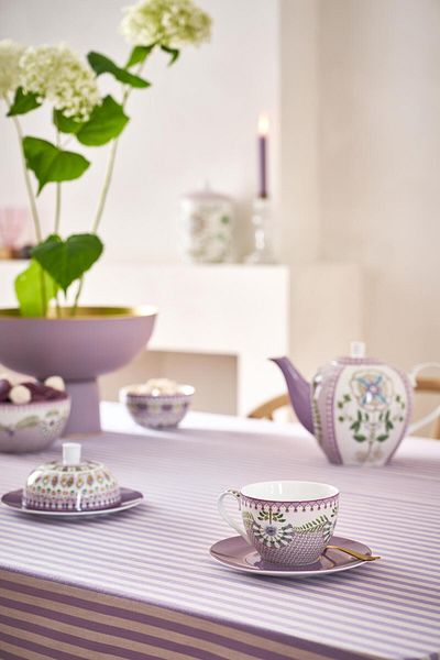 Pip Studio Lily & Lotus Purple Porcelain Tea Cup Set 280 ml