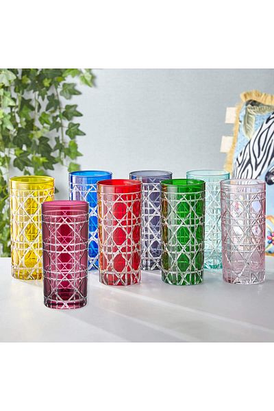 CHIARA ALESSI Gloria Green Glass Water Cup 485 ml