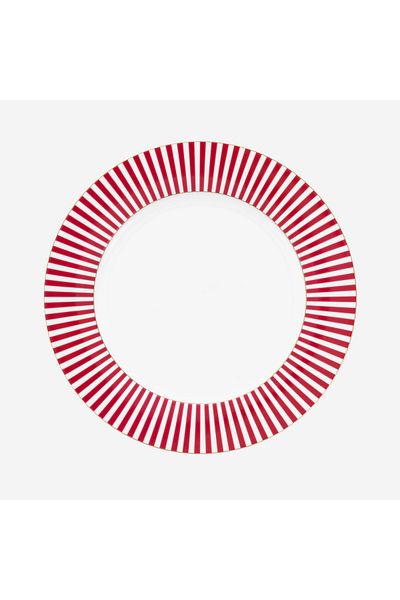 Pip Studio Royal Stripes Pink Porcelain Dinner Plate 26.5 Cm