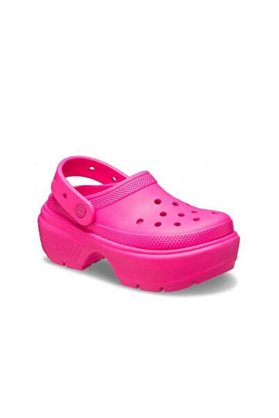Crocs Neon Pink Stomp Clog Women's Slippers