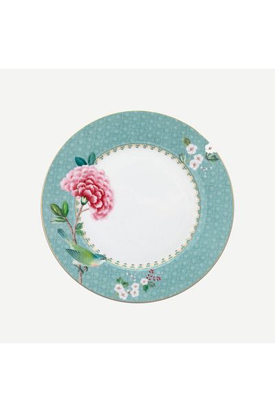 Pip Studio Blushing Birds Blue Porcelain Breakfast Plate 21 Cm