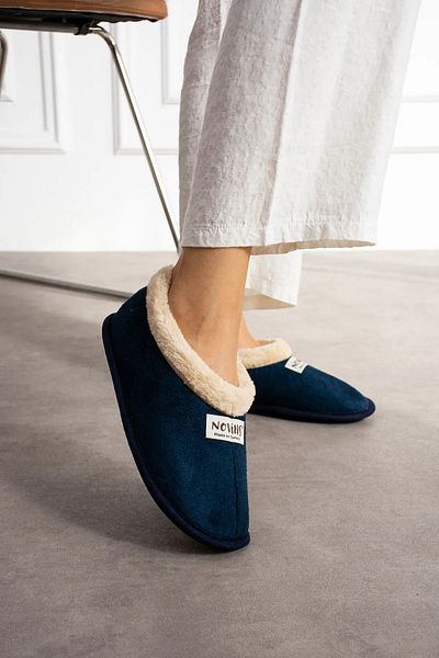 TREND AYAKKABI Navy Blue Home Booties