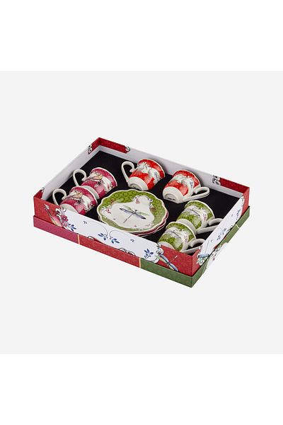 CHIARA ALESSI Allure Mix Porcelain Coffee Cup Set 90 ml