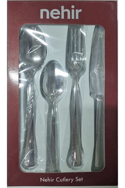 Nehir Sea Plain 24 Piece Cutlery Set for 6 People