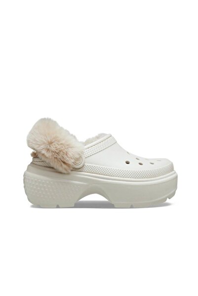 Crocs Beige Women's Slippers - Stomp Lined Clog