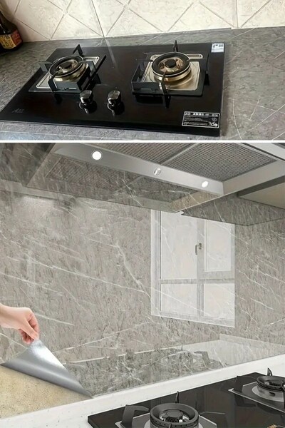 Buffer ® Mermer Desenli Sticker Folyo Atina Grisi 60CM*5MT