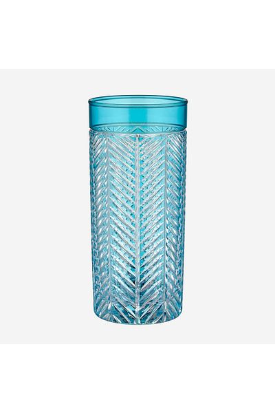 CHIARA ALESSI Lanza Turquoise Glass Water Cup 485 ml