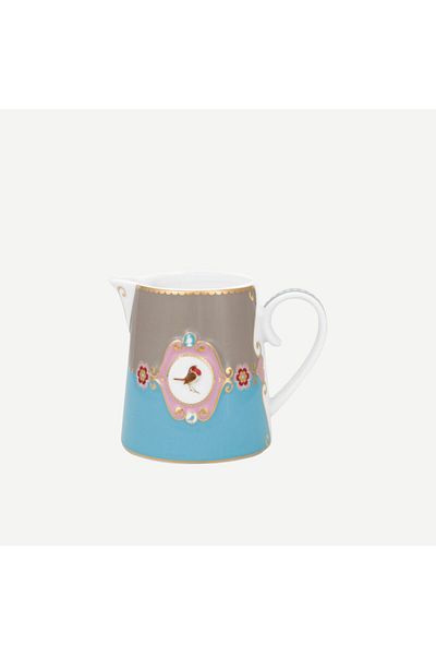 Pip Studio Love Birds Blue Khaki Porcelain Milk Holder 270 ml